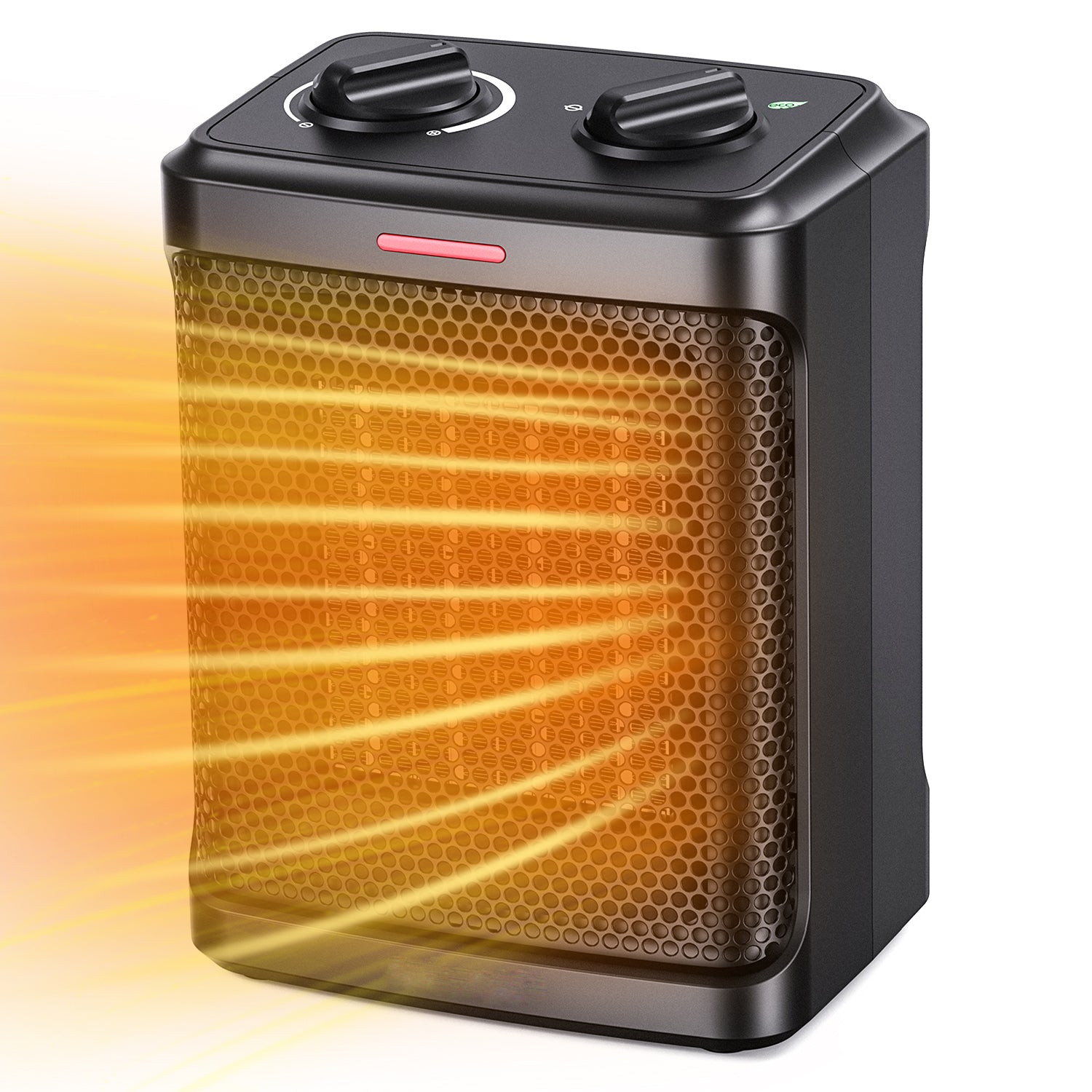 BLACK+DECKER Electric Heater, Portable Heater with 3 Settings, Ceramic  Heater for Office, Home or Bedroom, Space Heater with Adjustable Thermostat  Control, Black